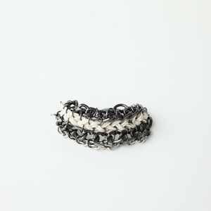 Black Woven Chain Bracelet